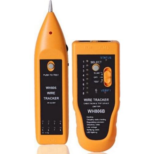 Fashionwh806b Telephone Wire Tracker Network Cable Tester For Cat5 Cat5e Cat6 RJ45 RJ11, Electrical Line Finding Testing
