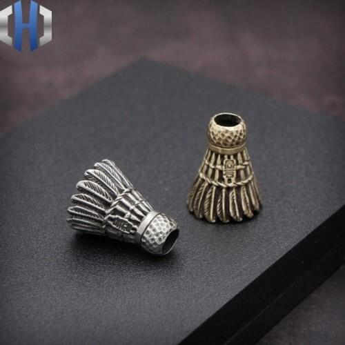 Hand Carving Original Badminton EDC Umbrella Knife Handmade DIY Pendant Ornaments Necklace Pendant Knife Beads