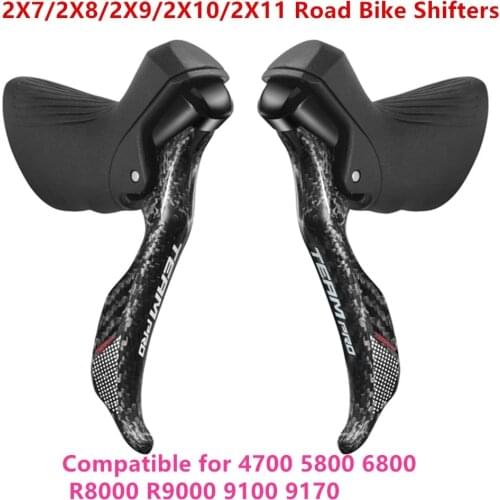 SENSAH Road Bike Shifters 2x8/2x9/2x10/2x11 Speed Lever Brake Bicycle Derailleur Groupset Compatible for 5800 6800 R8000 4700