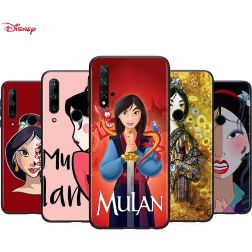 Silicone Cover Disney Mulan Princess For Honor 30 30S V30 V20 9N 9S 9A 9C 20S 20E X10 20 7C Lite Pro Plus Phone Case