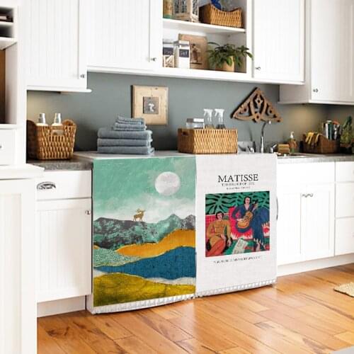 Nordic Velcro Storage Self Adhesive Cover Gray Bookcase Household Cabinet Non Perforated Dust Curtain