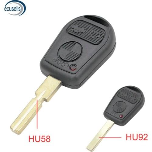 3 Buttons Replacement Remote Key Shell for-BMW E39 5 Series 1995 1996 1997 1998 1999 2000 2001 2002 2003 with HU92 HU58 Blade