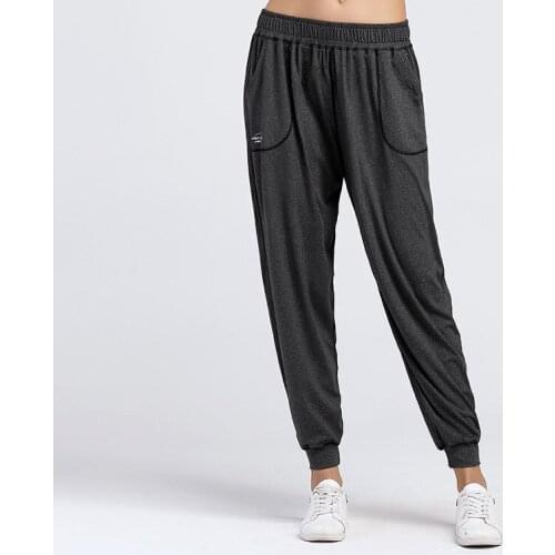 Factory Price Women Loose Black Leggings Ladies Outdoor Running Breathable Pants