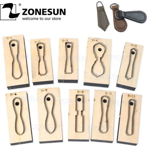 ZONESUN Leather Handbag Accrssory Cutting Die Zipper Holder Leather Decoration Tool For Die Cutting Machine DIY Handicraft Cut