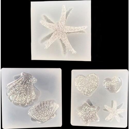 1Pcs Resin Starfish Pendant Mold Animal Crystal Epoxy Molds For Diy Jewelry Making Pendants Mold Tools Art Crafts Handmade
