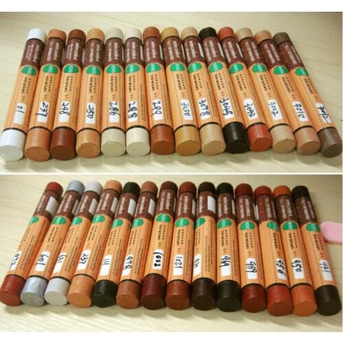 14pcs/set furniture paint floor repair floor wax crayon scratch patch paint pen wood composite repair materials
