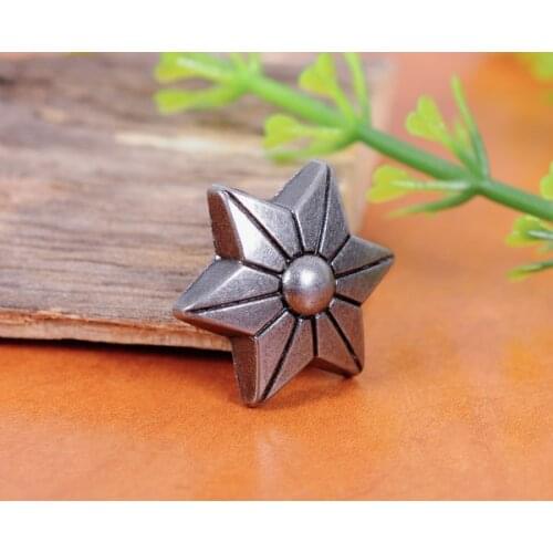 50x Star Flower Fasteners Rivet Stud Set For Bag Shoe Clothing Leathercraft Conchos