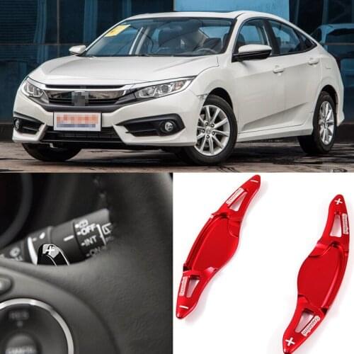 Car Accessories Aluminum Steering Paddle Shifter Extension For Honda civic 10th 2017-2018 Car-styling