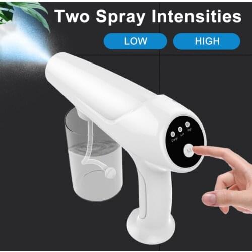 Wireless Electric Sanitizer Sprayer Disinfects Blue Light Nano Steam Spray Gun Sterilizing Nano Spray Gun For Gardening Tools