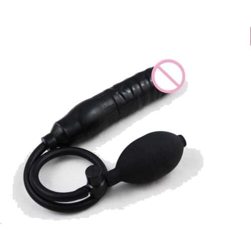 Big Ball Penis Gay Inflatable Ass Plug Dick Adjustable Intumescent Vaginal Anal Stopper Butt Plug Buttplug Huge Toys Dildo women