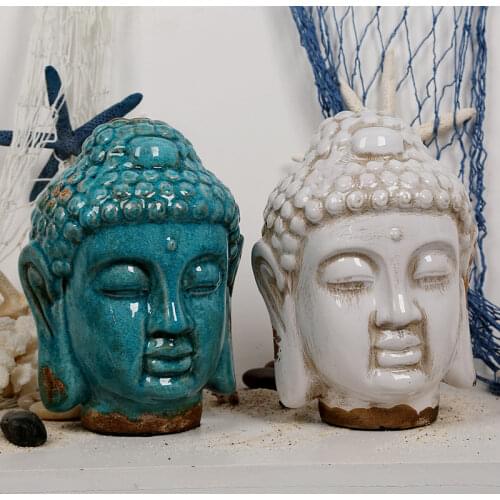 Buddhist Supplies Southeast Asian Style, Lifelike and Exquisite Buddha Statues, Glazed Ice Cracks, Old Crafts, Holiday Gifts