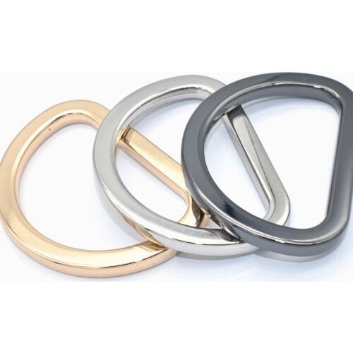 2" D Ring Silver D Buckle Zinc Alloy Buckle Hook Making Hardware Charm Jewelry Leather Belt Purse Bag Handbag DIY Accessories