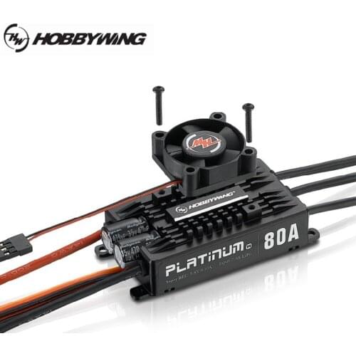 Hobbywing Platinum Pro V4 80A 3-6S Lipo BEC Empty Mold Brushless ESC for RC Drone Aircraft Helicopter