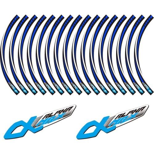 KODASKIN Motorcycle 2D Wheel Decals Rim Stickers Set for PGO ALPHA MAX