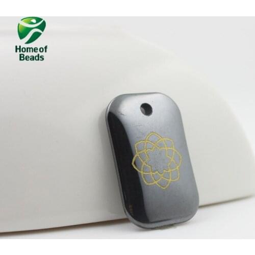 Hot sale fashion hematite Golden Geometric tag pendant accessories diy accessories (30 piece/lot) HP1109