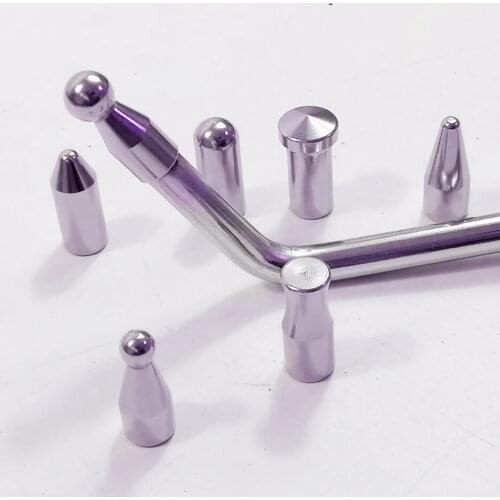 Car Dent Rod Tips Autobody Dent Removal Kit Car Dent Repair Hook Tips Slide Hammer Tips Rubber Hammer Tips