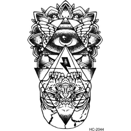 24 designs Waterproof Temporary Tattoo Sticker eye of God totem myth arrow tatto stickers flash tatoo fake tattoos for women men