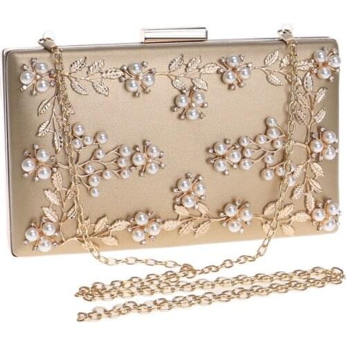 2018 New Women Evening Bags Fashion Beaded Clutch Bag Female Wedding Clutches Purses High Quality