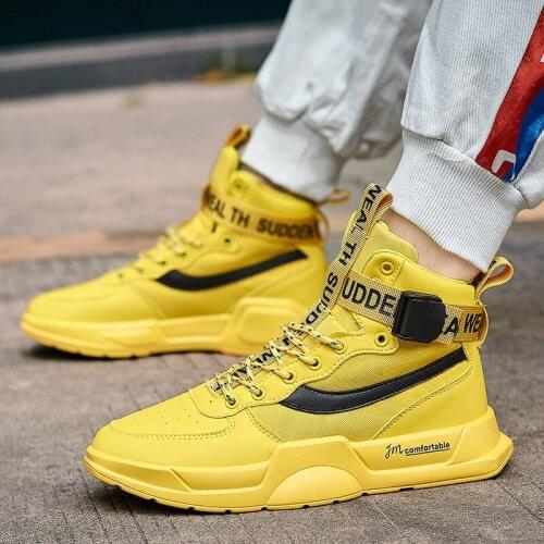 New Fashion Designer Casual Basket Shoes Men High Quality 2020 High Top Sneakers Trending Products Zapatillas Deportivas Hombre