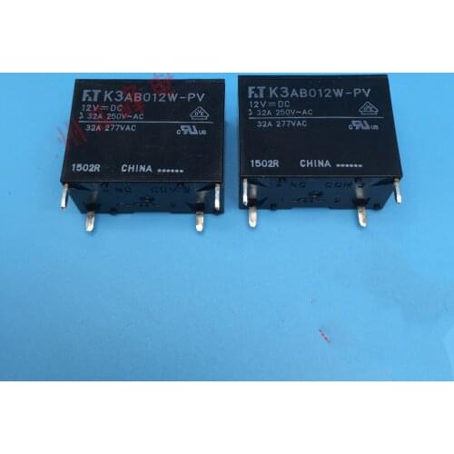 Original K3AB012W-PV-12VDC 4PIN 32A 277VAC relays
