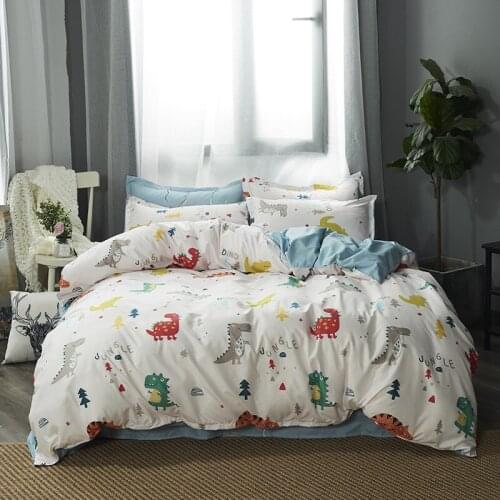 Bedding Set Quilt Cover Flower Floral Pillowcase Printed White Color Home Bedroom Decor Santa Claus Print Comforter