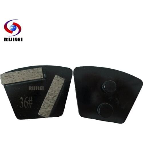 RIJILI 30 PCS Trapezoid Redi-Lock Diamond Grinding Discs Scraper for Strong Magnetic Grinding Plate Shoes Of Floor Grinder P40