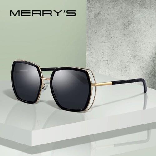 MERRYS Women Square Polarized Fashion Sunglasses Ladies Luxury Brand Trending Sun glasses UV400 Protection S6235