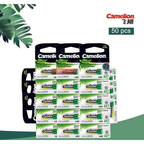 50pcs Camelion 12V 27A MN27 27A L828 A27 Super Alkaline battery For Doorbell Remote Control Flashlight Etc