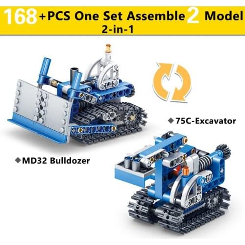2 in 1 Technic Brick Compatible Major Brand Toys Island Building Block Road Track Classic Collections