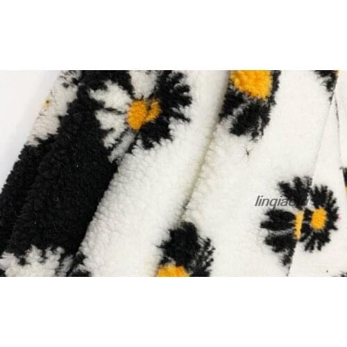 Spot supply jacquard polar fleece, grain cashmere printing blanket garment fabric