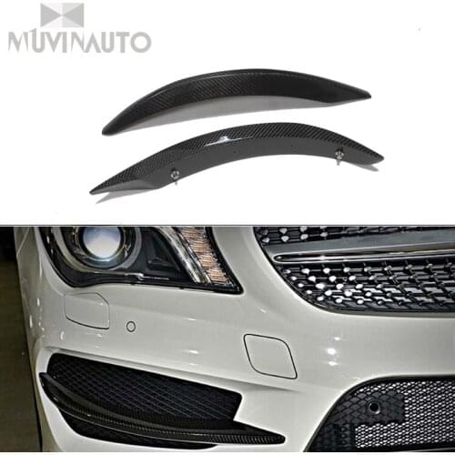 Carbon Fiber for mercedes Benz CLA W117 C117 CLA200 CLA220 260 Sedan Rear bumper Splitters diffuser Trim Standard Only 2013-2015