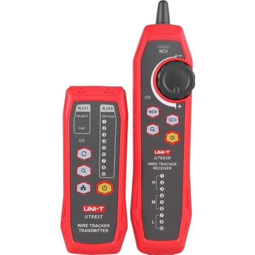 UNI-T UT683KIT Digital Network Cable Tracker RJ45 RJ11 Ethernet LAN Tracer finder intelligent network Analyzer Detector with NCV