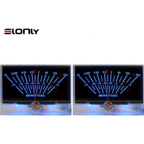 2pcs P-134 High Precision Power Amplifier VU Meter Panel Front DB Level DAC Audio Power Sound Pressure Meter with Backlight