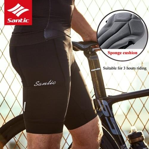 Santic 2019 New Shorts Pants Cycling Shorts Coolmax 4D Padded MTB Mountain Bike Shorts Breathable Quick Dry Riding Bottoms