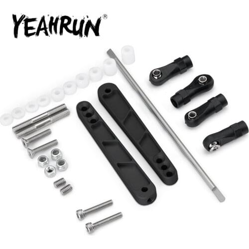 YEAHRUN 1:10 RC Crawler Car Parts Metal Anti-Tilt Rod Black Sliver for Axial Wraith RR10 90048 90053 yeti 90025 90026 90050