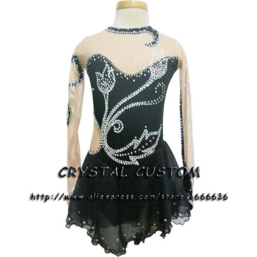 2016 Custom Ice Skating Dresses For Women Graceful New Brand Figure Skating Dress For Competition DR2754