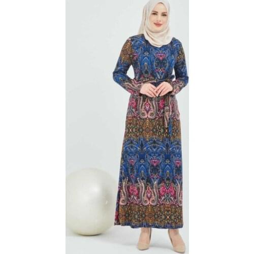 Womens Pattern Hijab Dress