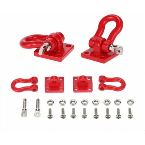 1pair Trailer Shackle Tow Hook Buckle for 1/10 Axial SCX10 D90 RC Crawler Car Accessories