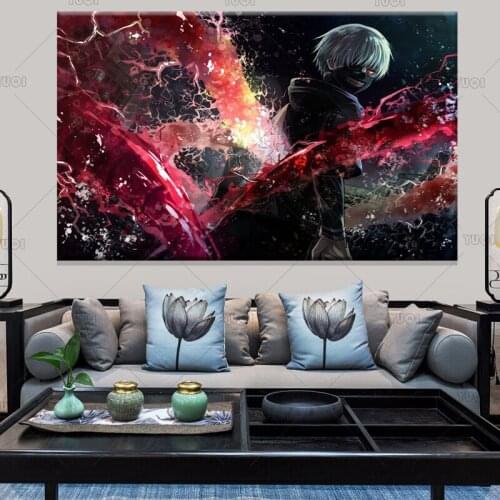 11Style Tokyo Ghoul Poster AnimePosters Home Decor Canvas Posters Prints Decoration Art Wall Pictures Living Room Painting