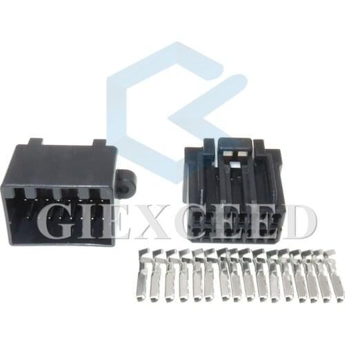 2 Sets 16 Pin 175966-2 Female Male Automotive Electric PCB Socket Automotive Wiring Harness Connector For Honda