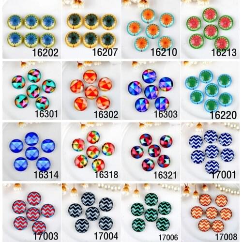 20pcs 12mm 20mm 25mm 30mm Glass Beads Cabochon DIY For Tray setting finding 16202-17008