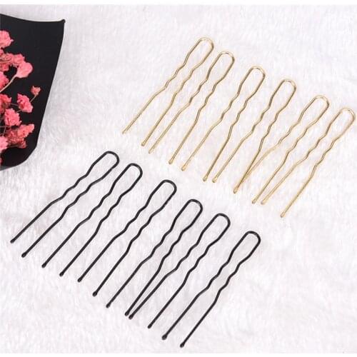 20pcs/lot Real Black/ U Shaped Hairpin Hair Clips Bobby Pins Metal Barrette Women Dish Tools Accessories