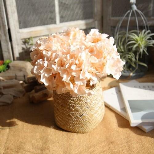 Hydrangea Flower 10PCS Artificial Silk Bride Bouquet DIY Wedding Celebration Hand Flower Road Lead Flower Wall Artificial Flower