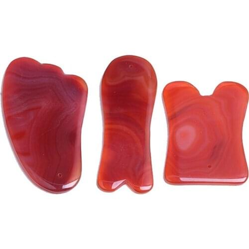 Agate Scraping Board Facial Scraping Board Eyes Full Body Massage Relaxation Tool Pressure Therapy Health Care Beauty