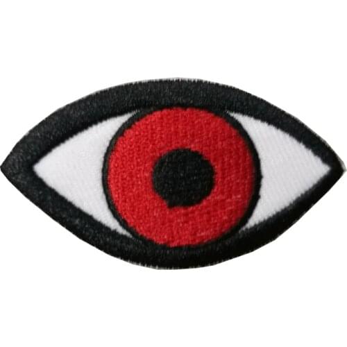 Red Cats Eye Tattoo Wicca Occult Goth patches for clothing badges stripe on clothes iron on patches