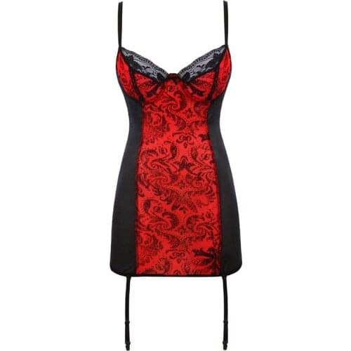 Fashion Lace Suspenders Sexy Pajamas Women Overbust Corset Nightdress Body Shaper Lingerie Plus Size S-6XL Shapewear