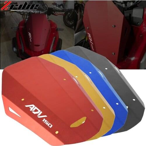 Motorcycle Accessories Aluminum Windshield Viser VIsor Wind Deflector WindScreen Fits For HONDA adv 150 adv150 ADV 150 2019 2020