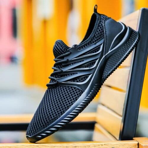 Summer Mesh Shoes Male Sports Shoes Men Sport Shoes Men Sneakers Breathable Running Shoe Black Scarpe Uomo Sportive Basket B-276