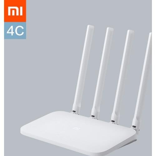 Original Xiaomi Mi WIFI Router 4C Roteador APP Control 64 RAM 802.11 b/g/n 2.4G 300Mbps 4 Antennas Wireless Routers Repeater