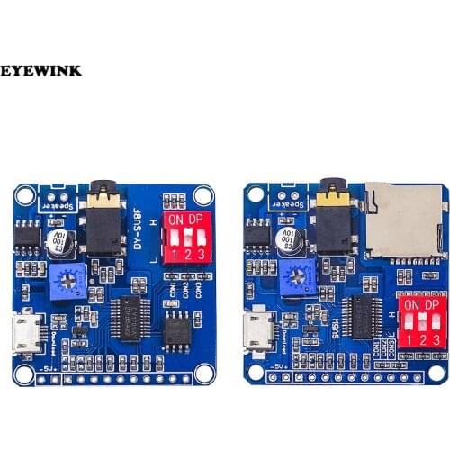 Voice Playback Module Board MP3 Music Player 5W MP3 Playback Serial Control SD/TF Card For Arduino DY-SV5W DY-SV8F